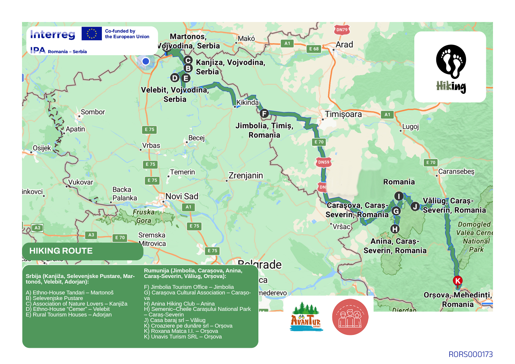 Hiking Route – Paths of Nature and Culture map